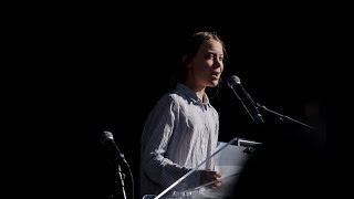 Greta Thunberg delivers speech at Montreal climate change rally [upl. by Aleb444]