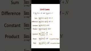 limits laws l limit rules l Basic calculus calculus basiccalculus [upl. by Miharbi]