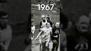 Kathrine Switzer From Competing In The Boston Marathon ai history fyp boston photography short [upl. by Akceber]