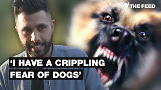 An extreme fear of dogs Living with Cynophobia  SBS The Feed [upl. by Bullion739]