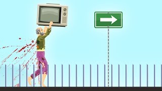 CARRY THE TV FOR 10KM CHALLENGE Happy Wheels [upl. by Kuo]