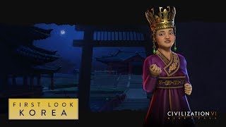 Civilization VI Rise and Fall – First Look Korea [upl. by Florella741]