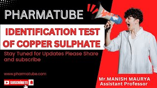 IDENTIFICATION TEST OF COPPER SULPHATE PERFORM BY BPHARM 1ST YEAR STUDENT [upl. by Katy]