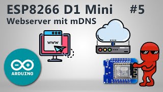 ESP8266 Webserver mit mDNS  Tutorial deutsch [upl. by Mulvihill]