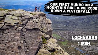 Lochnagar Munro by MTB  An Epic Adventure Ride Down a Waterfall Path Scotland [upl. by Merrily]