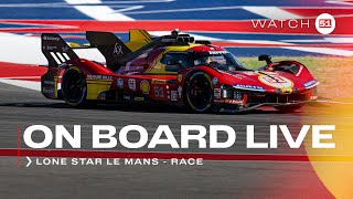 Ferrari Hypercar  Onboard the 51 LIVE race action at 6H COTA 2024  FIA WEC [upl. by Ithsav]