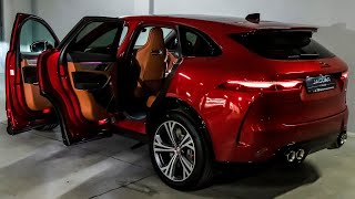 2024 Red Jaguar FPace SVR  Thrilling Fast Luxury SUV in Detail [upl. by Markowitz]