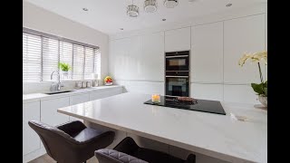 White Gloss Handleless Doors Kitchen [upl. by Nebra]