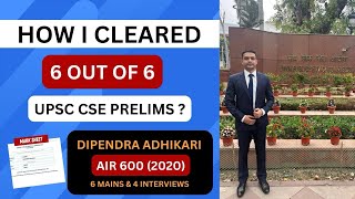 How i Cleared 6 out of 6 Times Prelims 🔥🔥with 120 Marks in GS Paper Strategy  Resources [upl. by Onileba285]