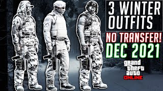 GTA 5 Online Winter Military Outfits After Patch 158 Tuners Clothing Glitches Not Modded Christmas [upl. by Neils27]