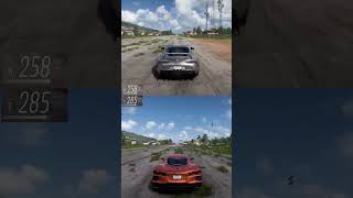 Corvette C8 vs Supra MK5 short fh5 [upl. by Loomis]