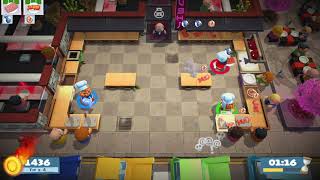 Overcooked 2 Level 11 4 stars 3 players coop [upl. by Lanie]