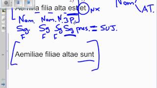 Análisis sintáctico básico de latín [upl. by Cilo]