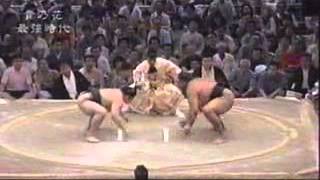 Takanohana vs Akebono  Nagoya 1996 貴乃花 対 曙 [upl. by Osyth]