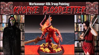 How to Paint Khorne Bloodletters  Warhammer 40k  Miniature Painting Tutorial  Chaos Daemons [upl. by Lonergan]