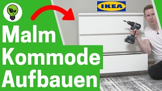 IKEA Malm Kommode Aufbauen ✅ULTIMATIVE ANLEITUNG Wie Malm Kommode mit Schubladen Richtig Montieren [upl. by Kathleen]