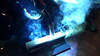 DeepARC Welding Process Demonstration Using HighPULSE 550 Pulse MIG Welder [upl. by Ottavia]