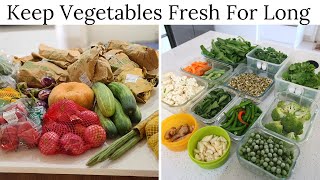 How To Keep Vegetables Fresh For Long  Vegetable Storage Tips [upl. by Noroj681]