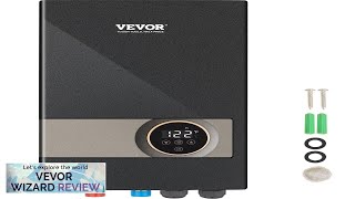 VEVOR Instant Water Heater 18kw Electric Tankless Water Boiler Digital Temperature Display Review [upl. by Nonnac]