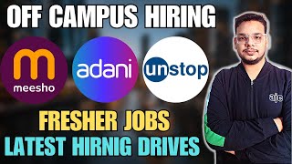 Meesho  Ikea  Adani  Oracle Hiring Drive  OFF Campus Drive For 2025  2024 Batch Hiring Fresher [upl. by Kristofer]