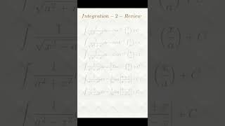 Integration Formulas in Calculus [upl. by Hirza]