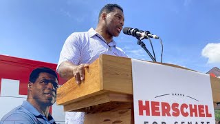 Georgia Senate candidate Herschel Walker denies accusation of paying for exgirlfriends abortion [upl. by Scharf]