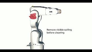 IRB 1200 Hygienic Wipe Down Cleaning [upl. by Llednohs]