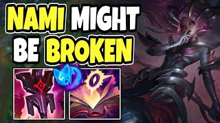 Challenger support shows you how BROKEN nami can be  1417 League of legends  support commentary [upl. by Nimref]