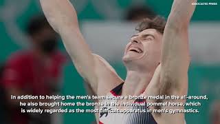 WATCH Stephen Nedoroscik the Paris Olympics ‘pommel horse guy’ captures the hearts of millions [upl. by Aicillyhp]