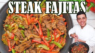 Best Steak Fajitas recipe with Homemade Seasoning  by Lounging with Lenny [upl. by Agbogla]