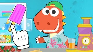 Learn with Eddie How to make fruit popsicles 🍦 Eddie Makes Strawberry and Orange Ice creams [upl. by Winona]