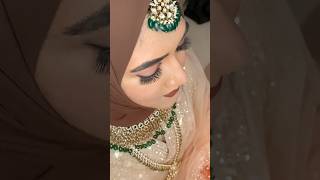 Bride Shahla 🤎 hijabbeauty makeup youtubeshorts bridalmakeup [upl. by Esilehc373]