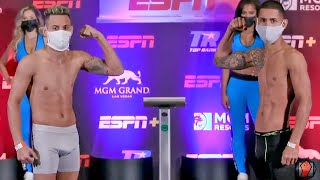 ROBEISY RAMIREZ VS FELIX CARABALLO FULL WEIGH IN  PESAJE COMPLETO [upl. by Chemash]