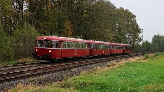 Vierteiliger VT98 und mehr am Feiertag  Bahnverkehr in Anwanden [upl. by Analli692]