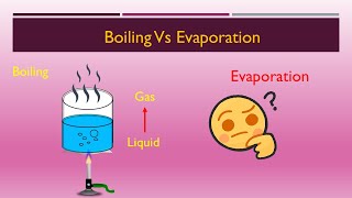 What Is The Difference Between Boiling And Evaporation  Chemistry Facts For Kids Basic Chemistry [upl. by Elayor999]