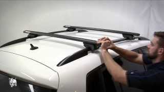 RhinoRack  How to fit Factory Rail Roof Rack Systems [upl. by Gherlein]