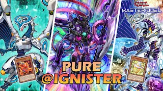 PURE IGNISTER RANKED GAMEPLAY  NO MATHMECH ENGINE IN YUGIOH MASTER DUEL [upl. by Emelun241]