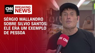 Sérgio Mallandro sobre Silvio Santos Ele era um exemplo de pessoa  CNN PRIME TIME [upl. by Ok497]