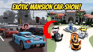 Greenville Wisc Roblox l RARE Mansion Car Show Driving Empire Update Roleplay [upl. by Bannerman]