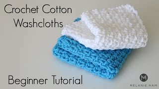 How To Crochet a Washcloth [upl. by Busiek]