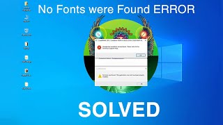 How to Solved No Fonts were Found ERROR CorelDraw X7 X8 X9 2020 [upl. by Anaehr]