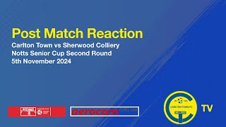 Sherwood Colliery Post Match Reaction Mark Harvey [upl. by Ahseryt]