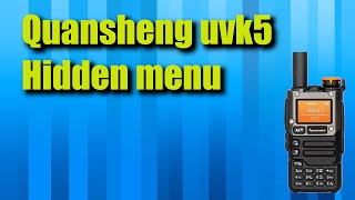 UVK5 Hidden menu [upl. by Bullivant]