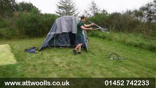 Outwell Sunhill 3 amp 5 Air Tent Pitching amp Packing Tutorial Video [upl. by Atilrep]