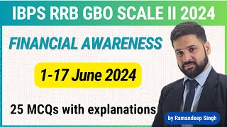 IBPS RRB Scale II amp III 2024 Financial Awareness 117 June 2024 MCQs [upl. by Mitchell]