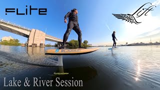 Lake amp River session efoil fliteboard liftfoils insta360x4 [upl. by Naget183]