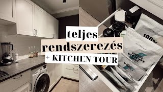 TELJES KONYHA TOUR  Rendszerezés takarítás szelektálás BEFORE  AFTER [upl. by Nassah]