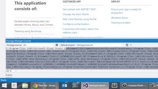 Bower running in Package Manager Console in Visual Studio installed via Nuget [upl. by Adiaros]