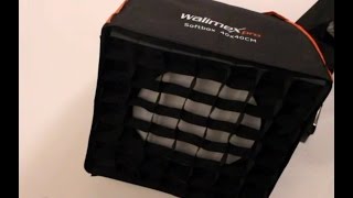 Walimex Pro 40x40 Orange Line Softbox Unboxing [upl. by Valorie]