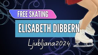 Elisabeth DIBBERN SUI  Junior Women Free Skating  Ljubljana 2024 [upl. by Lama]